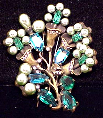 chanel brooch costume jewelry lot